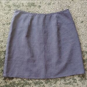 MELINDA DANIELS Black and White Plaid Skirt Medium 27" waist